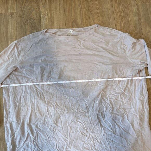 Lululemon pink long sleeve loose t-shirt size 6 - Picture 3 of 5